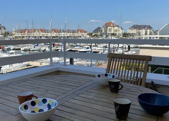 アパート Bel Duplex 4 Pieces Avec Vue Sur Port Et Terrasse - Fr-1-487-314 ディーブ・シュール・メール